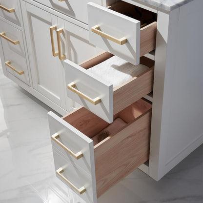 48" Single Bathroom Vanity Set in White without Mirror