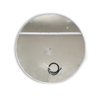 Padova 32” Round  Frameless Modern LED Bathroom Vanity Mirror