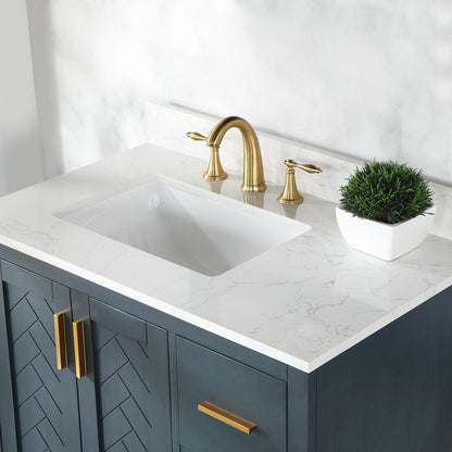 36" Single Bathroom Vanity Set in Classic Blue without Mirror