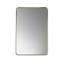 Nettuno 24" Rectangle Bathroom/Vanity Brushed Gold Aluminum Framed Wall Mirror