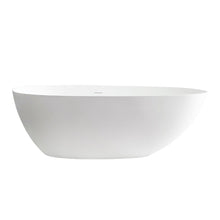 67" x 34" Solid Surface Soaking Bathtub and Integrated Overflow