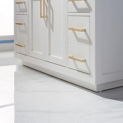 48" Single Bathroom Vanity Set in White without Mirror