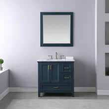 36" Single Bathroom Vanity Set in Classic Blue with Mirror