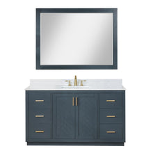 60" Single Bathroom Vanity Set in Classic Blue with Mirror