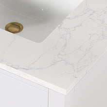 30" Single Bathroom Vanity in White without Mirror