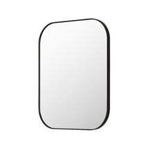 36x30" Rectangular Aluminum Framed in Matte Black Modern Bathroom Wall Mirror