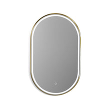 Framed in Brushed Gold Modern Bathroom/Vanity LED Lighted Wall Mirror