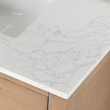 72" Double Bathroom Vanity in Light Brown with Mirror