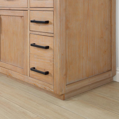 42" Single Bathroom Vanity in Light Brown without Mirror