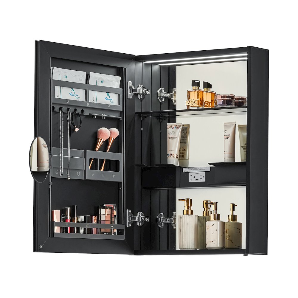 20"x28" Rectangular Frameless Surface-Mount Medicine Cabinet