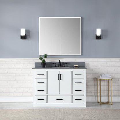 Frameless Surface-Mount/Recessed LED Lighted Bathroom Medicine Cabinet