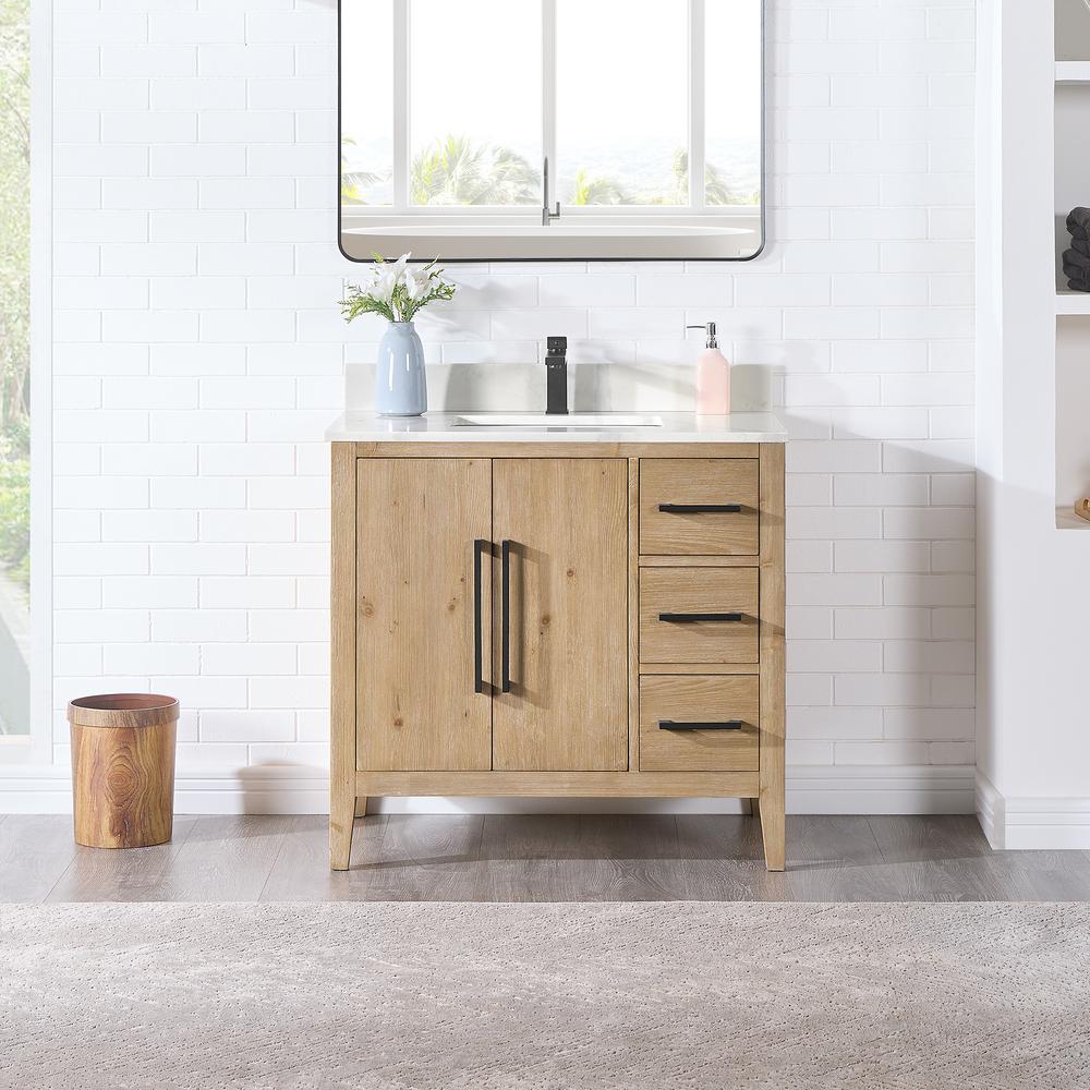 Single Bathroom Cabinet Vanity Base without Top and Sink, no Mirror