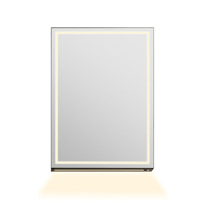 20"x28" Rectangular Frameless Surface-Mount Medicine Cabinet