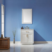 30" Single Bathroom Vanity Set in White with Mirror