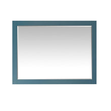 48" Rectangular Bathroom Wood Framed Wall Mirror in Royal Green
