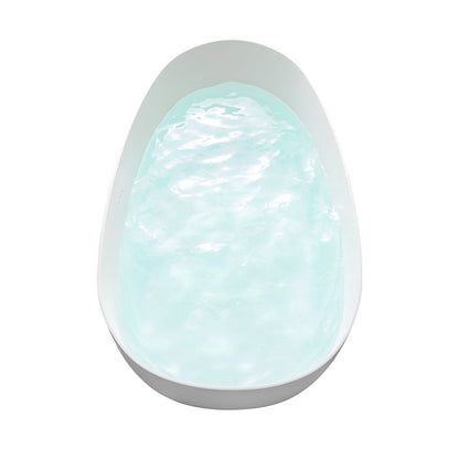 67" x 34" Solid Surface Soaking Bathtub and Integrated Overflow