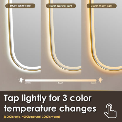 26"x65" Rectangular Anti-Fog Dimmable Modern Bathroom/Dressing
