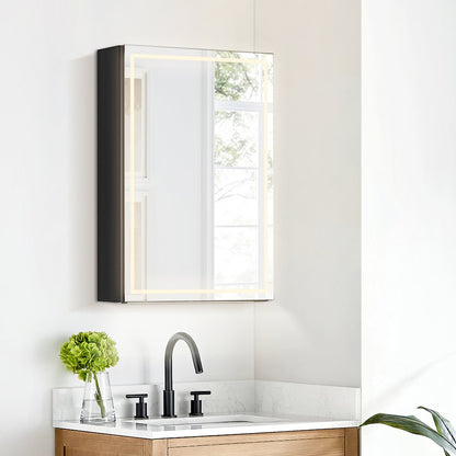 20"x28" Rectangular Frameless Surface-Mount Medicine Cabinet