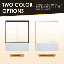 Framed Tub Door in Polished Chrome with Clear Glass
