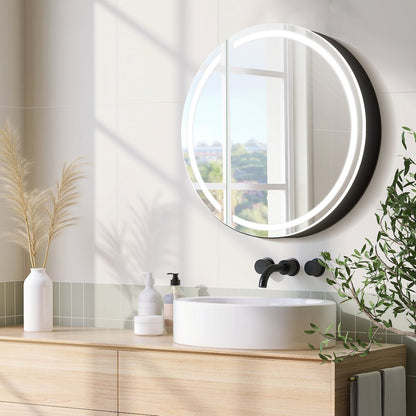 24x24" Round Frameless Surface-Mount Medicine Cabinet