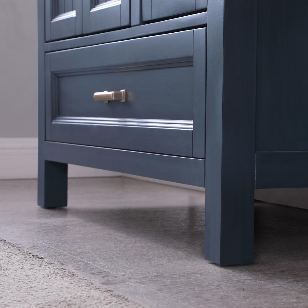 36" Single Bathroom Vanity Set in Classic Blue with Mirror