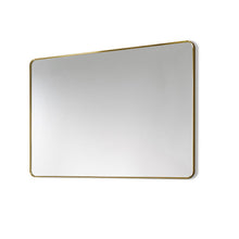 Nettuno 48" Rectangle Bathroom/Vanity Brushed Gold Aluminum Framed Wall Mirror