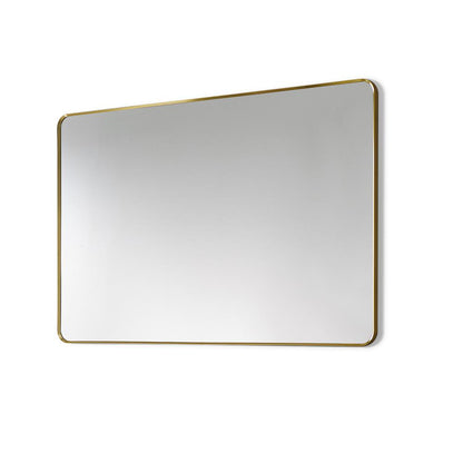 Nettuno 48" Rectangle Bathroom/Vanity Brushed Gold Aluminum Framed Wall Mirror
