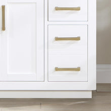 36" Single Bathroom Vanity in White with Mirror