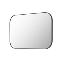 48x30" Rectangular Aluminum Framed in Gunmetal Modern Bathroom Wall Mirror