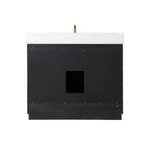 42" Single Bathroom Vanity Set in Black Oak without Mirror