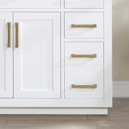 48" Single Bathroom Vanity in White without Mirror