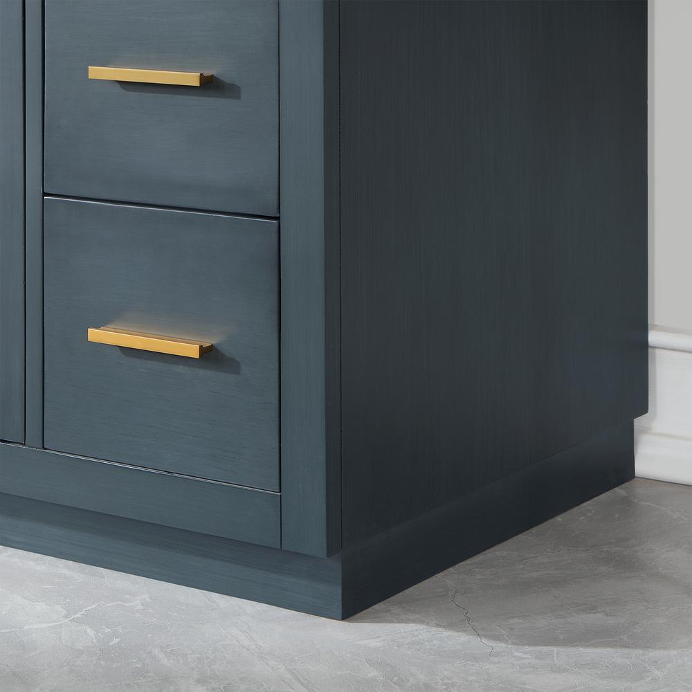 36" Single Bathroom Vanity Set in Classic Blue with Mirror