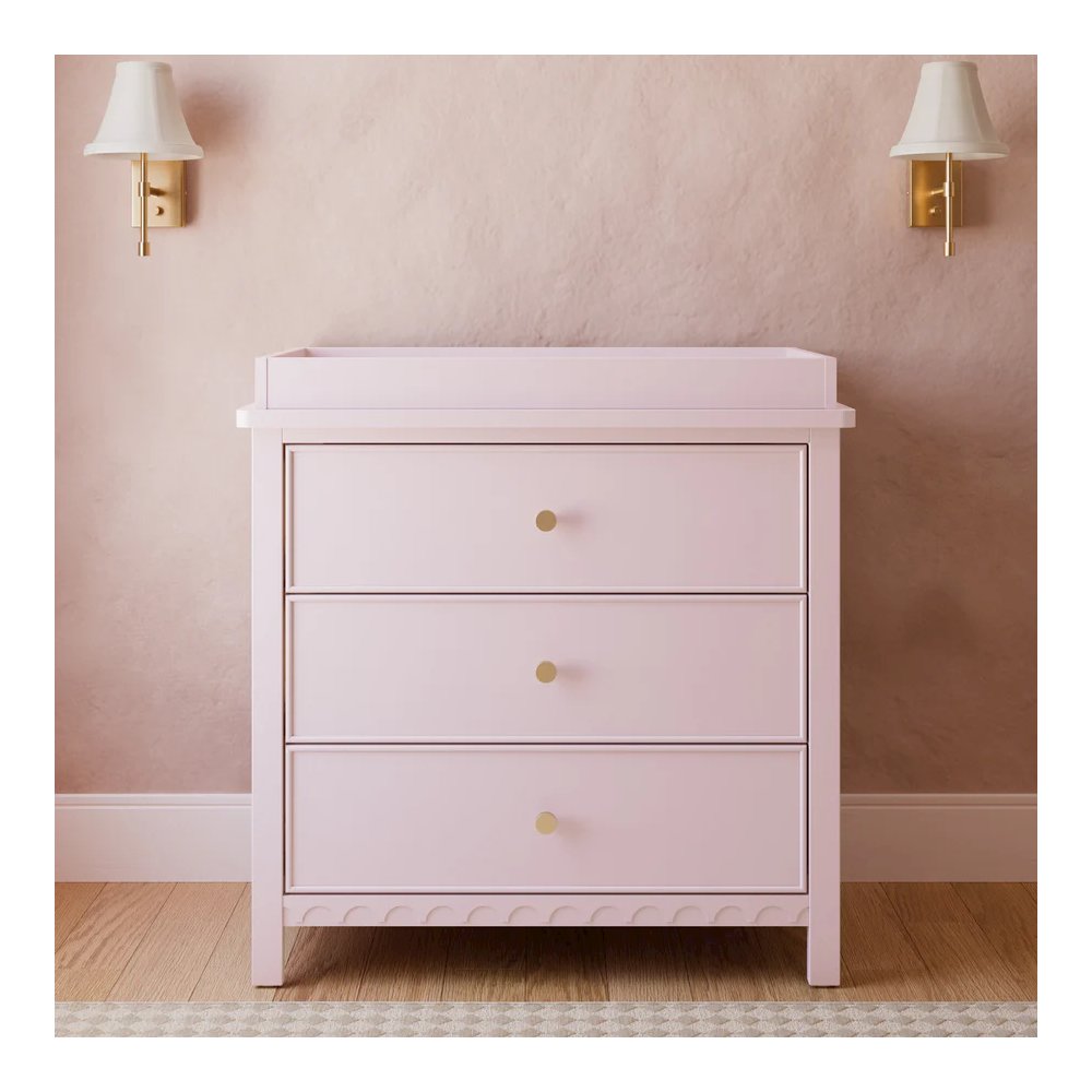 Graco Sasha 3 Drawer Chest with Changing Topper - Blush