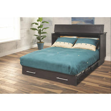 Coffee/Espresso Queen Size Cabinet Bed