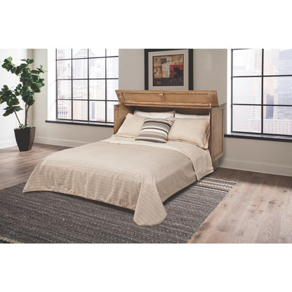 Queen Cabinet Bed in Light Ash Finish a Smart Free Standing Sleep Solution