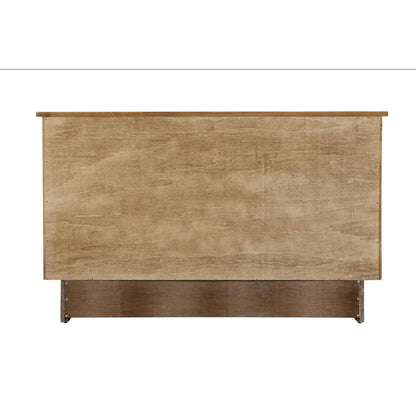 Queen Size Murphy Cabinet Bed in Ash Light Brown, Compact Free Standing Design