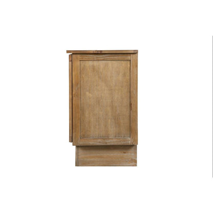 Queen Size Wood Murphy Cabinet Bed Light Brown with Compact Free Standing Design