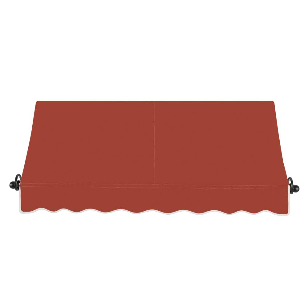 Awntech 10.375 ft Charleston Fixed Awning Acrylic Fabric, Terracotta