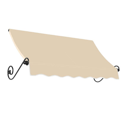 Awntech 10.375 ft Charleston Fixed Awning Acrylic Fabric, Tan