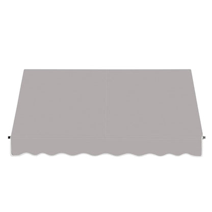 Awntech 5.375 ft Santa Fe Fixed Awning Acrylic Fabric, Gray