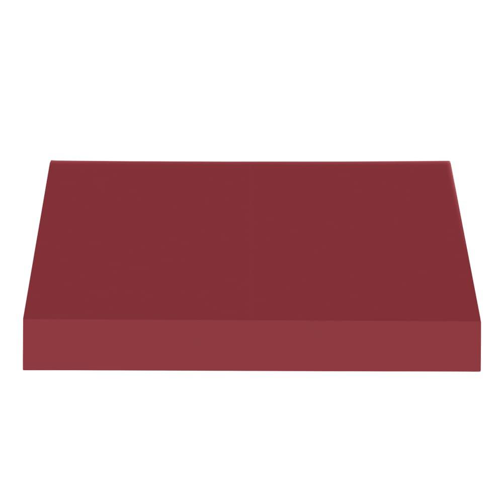 Awntech 8.375 ft New Yorker Fixed Awning Acrylic Fabric, Burgundy