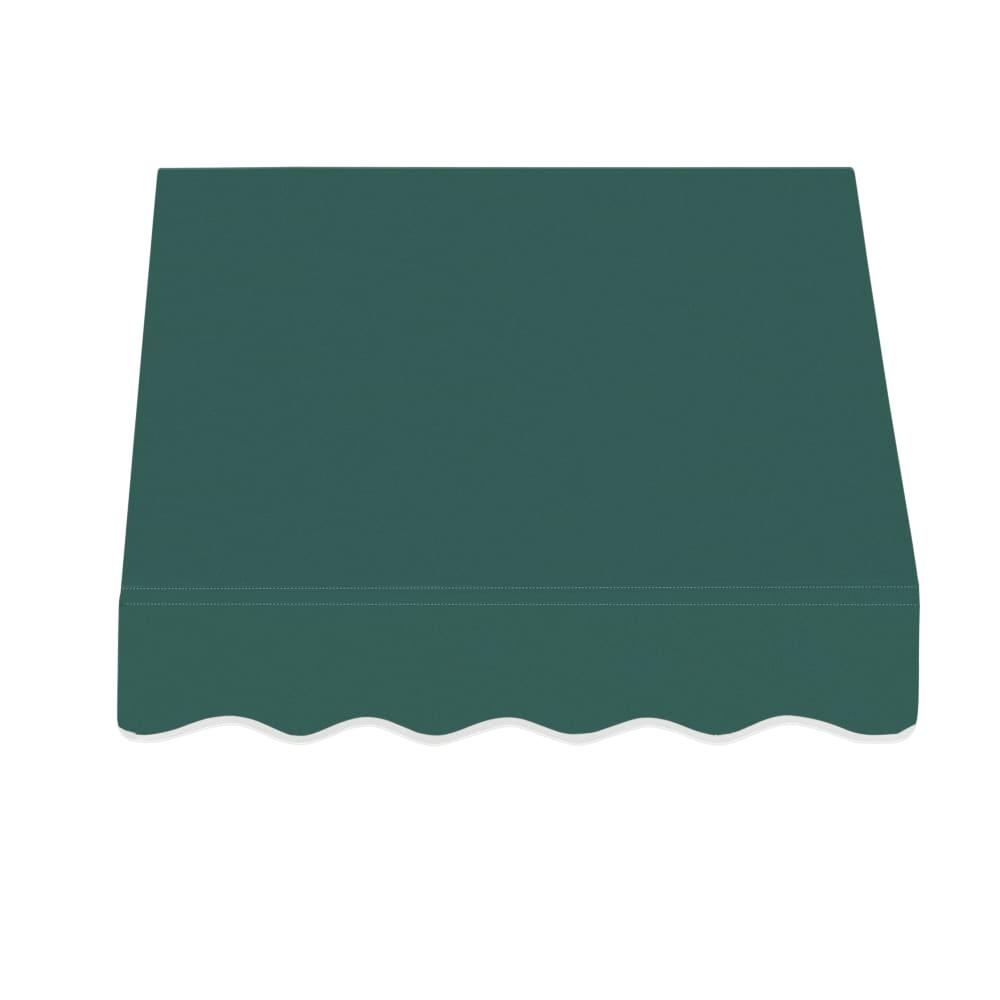 Awntech 4.375 ft San Francisco Fixed Awning Acrylic Fabric, Forest