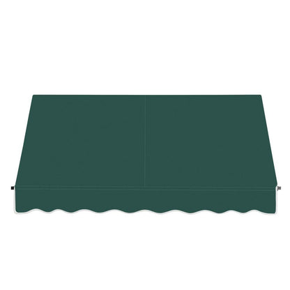 Awntech 10.375 ft Santa Fe Fixed Awning Acrylic Fabric, Forest