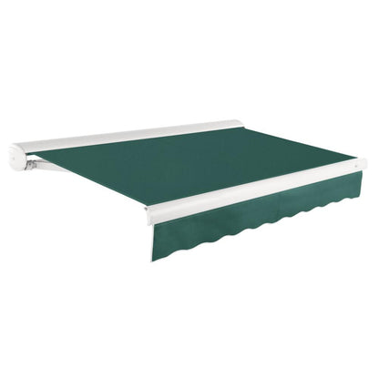 24' x 10' Full Cassette Right Motorized Patio Retractable Awning, Forest