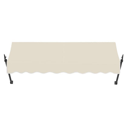 Awntech 8.375 ft New Orleans Fixed Awning Acrylic Fabric, Linen
