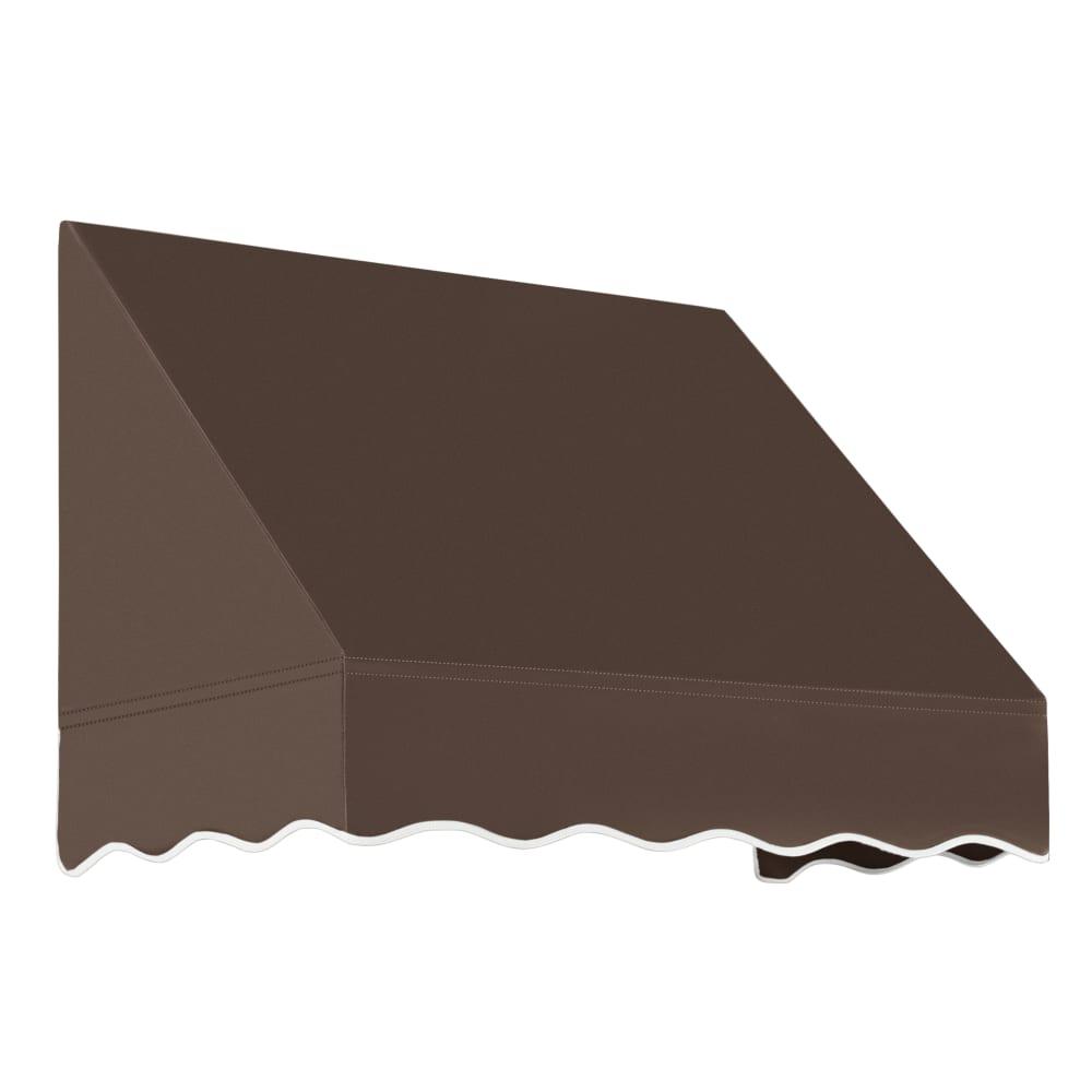 Awntech 3.375 ft San Francisco Fixed Awning Acrylic Fabric, Brown