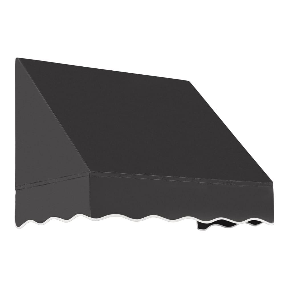 Awntech 3.375 ft San Francisco Fixed Awning Acrylic Fabric, Black