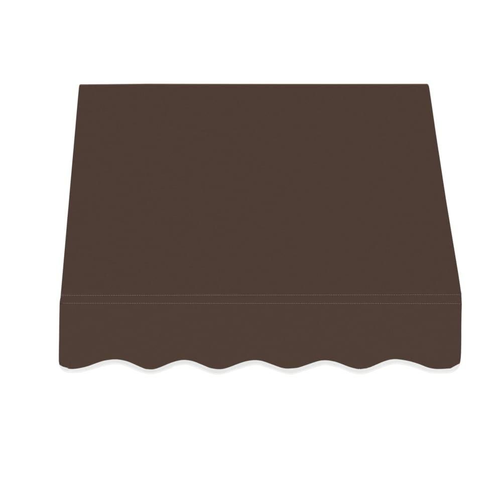 Awntech 4.375 ft San Francisco Fixed Awning Acrylic Fabric, Brown