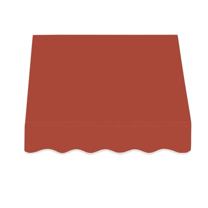 Awntech 4.375 ft San Francisco Fixed Awning Acrylic Fabric, Terracotta