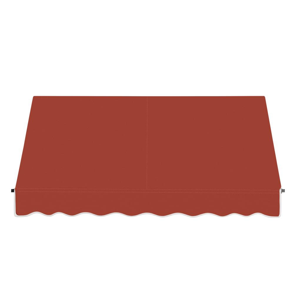 Awntech 6.375 ft Santa Fe Fixed Awning Acrylic Fabric, Terracotta